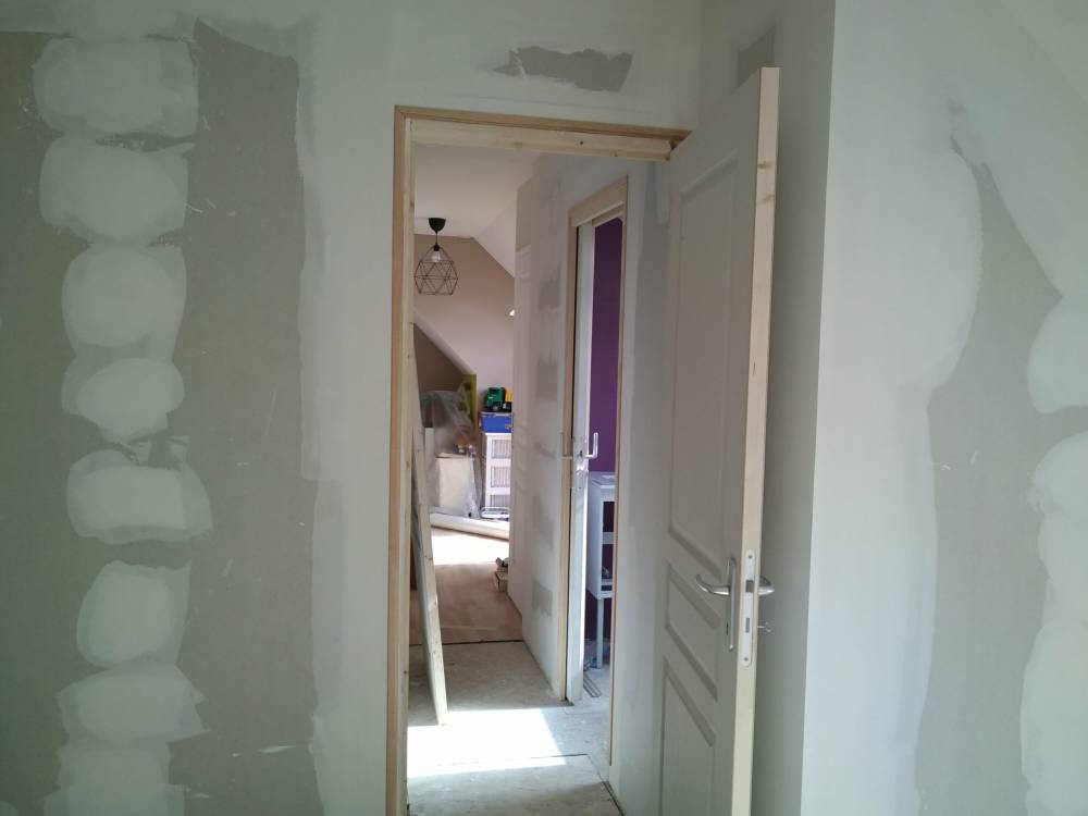 placo mur porte