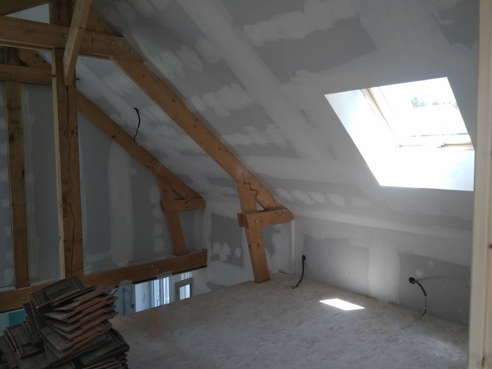 mur peinture placo