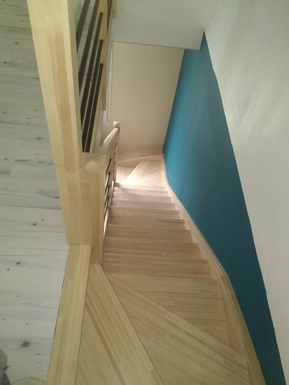 escalier hetre