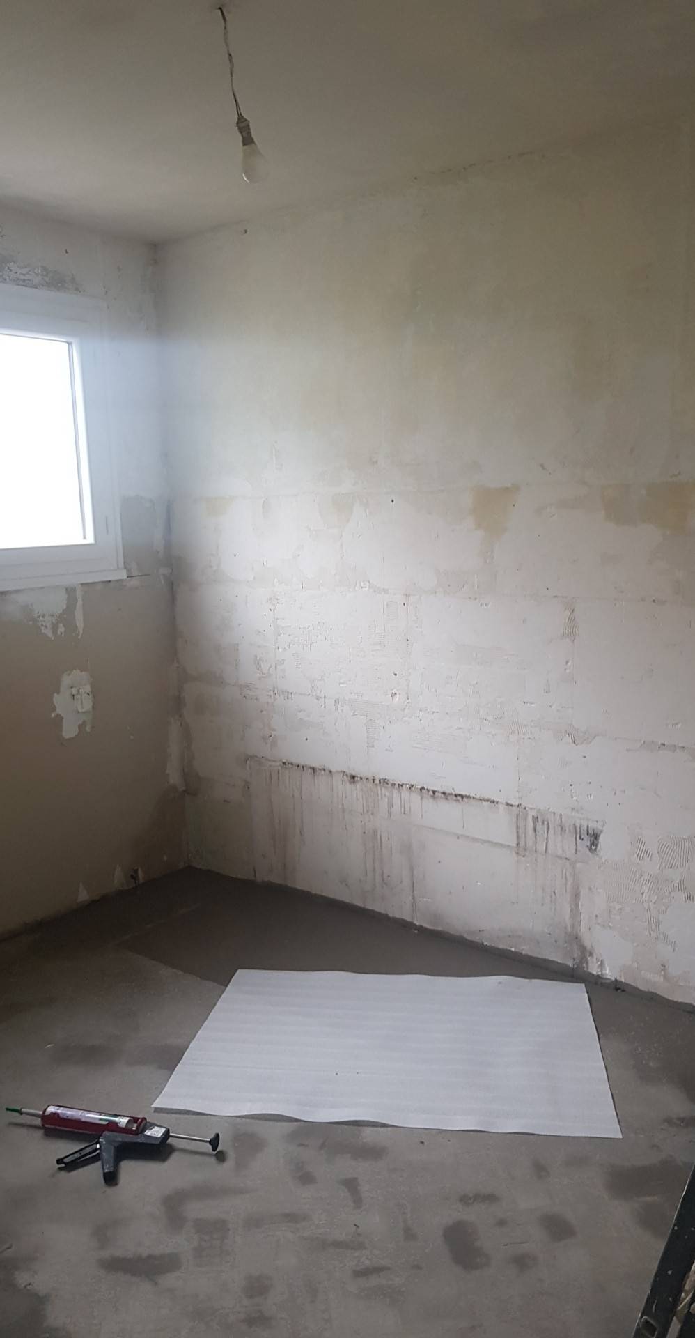 debut travaux salle de bain