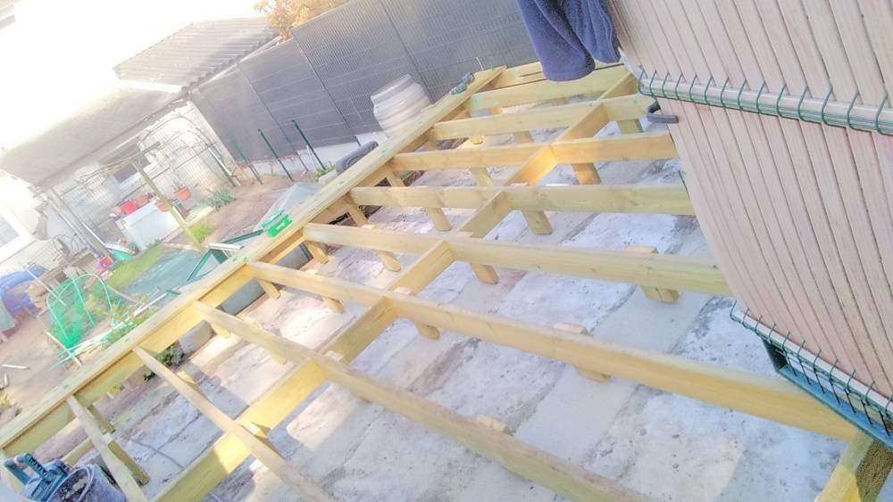 Terasse sapin travaux