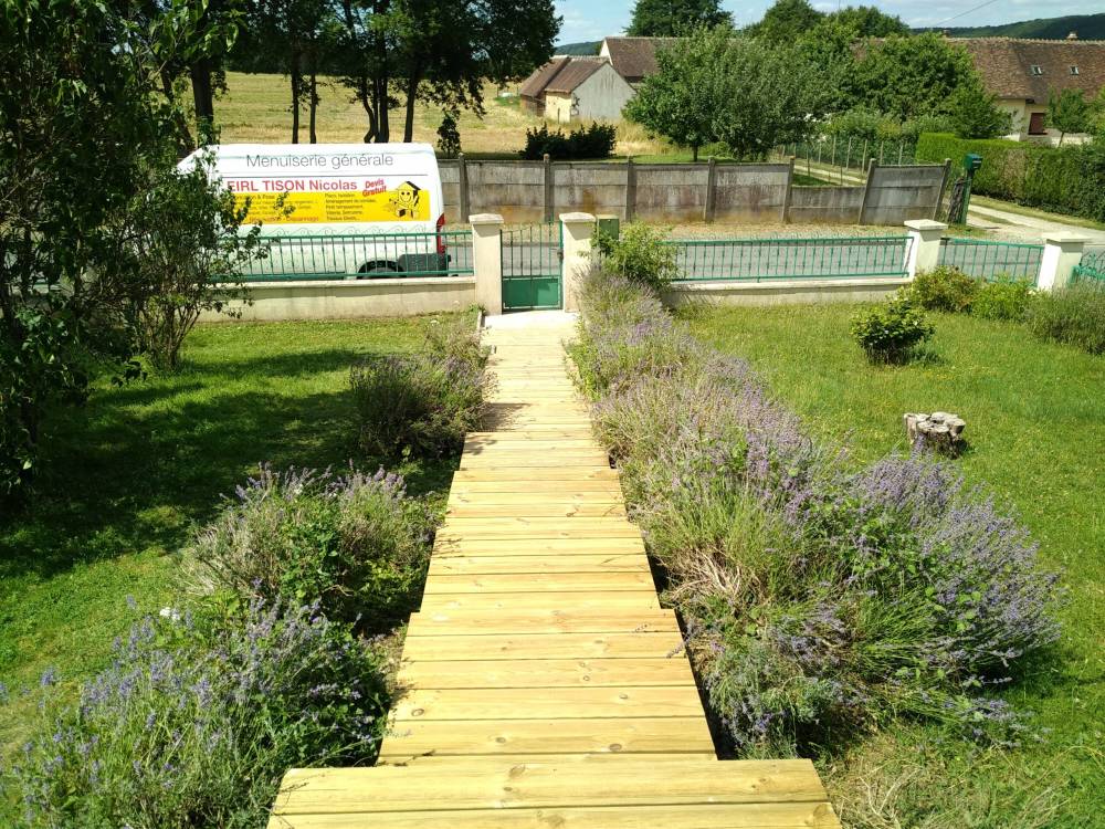 escalier jardin entrée